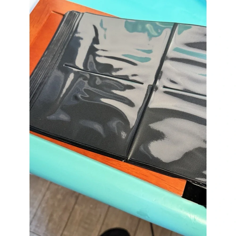CHERRY WOOD PHOTO ALBUM BOOK-HOLDS 200 PHOTOS IN 4